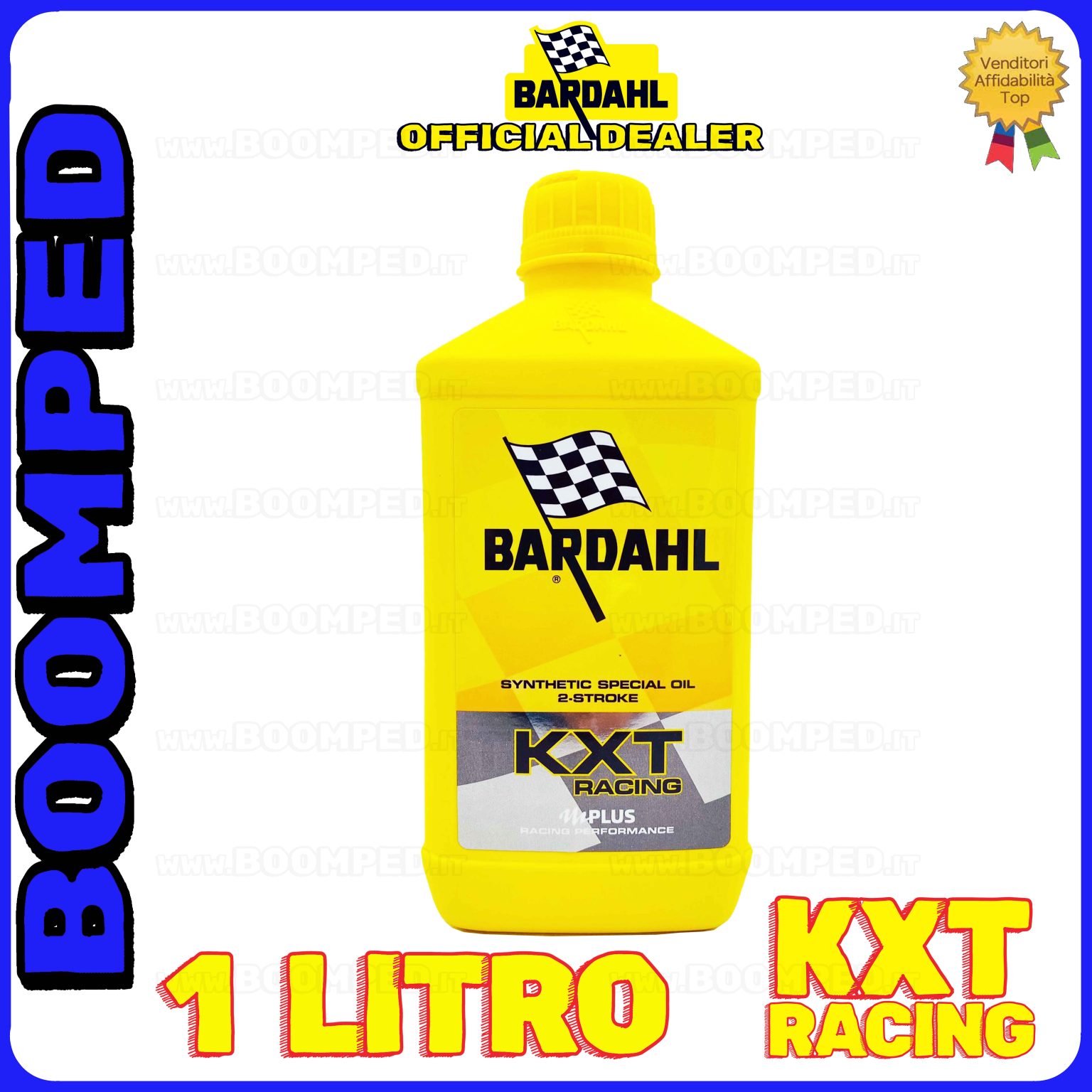 1 litro BARDAHL KXT RACING 2T OLIO MOTORE SPECIALE per miscela moto uso pista 2T 100% sintetico BD15