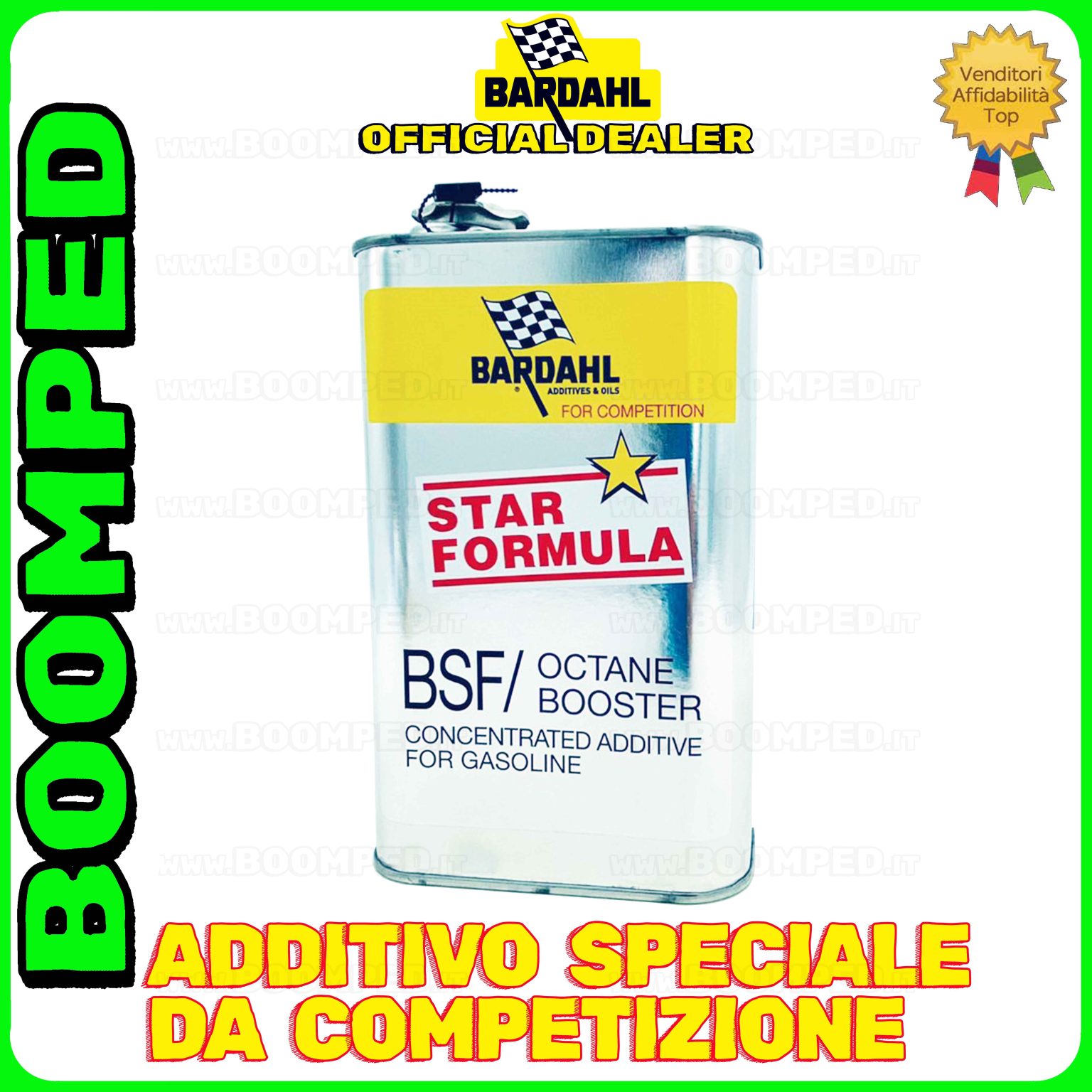 1 litro BARDAHL BSF OCTANE BOOSTER ADDITIVO SPECIALE elevatore ottani benzina auto USO PISTA BD17