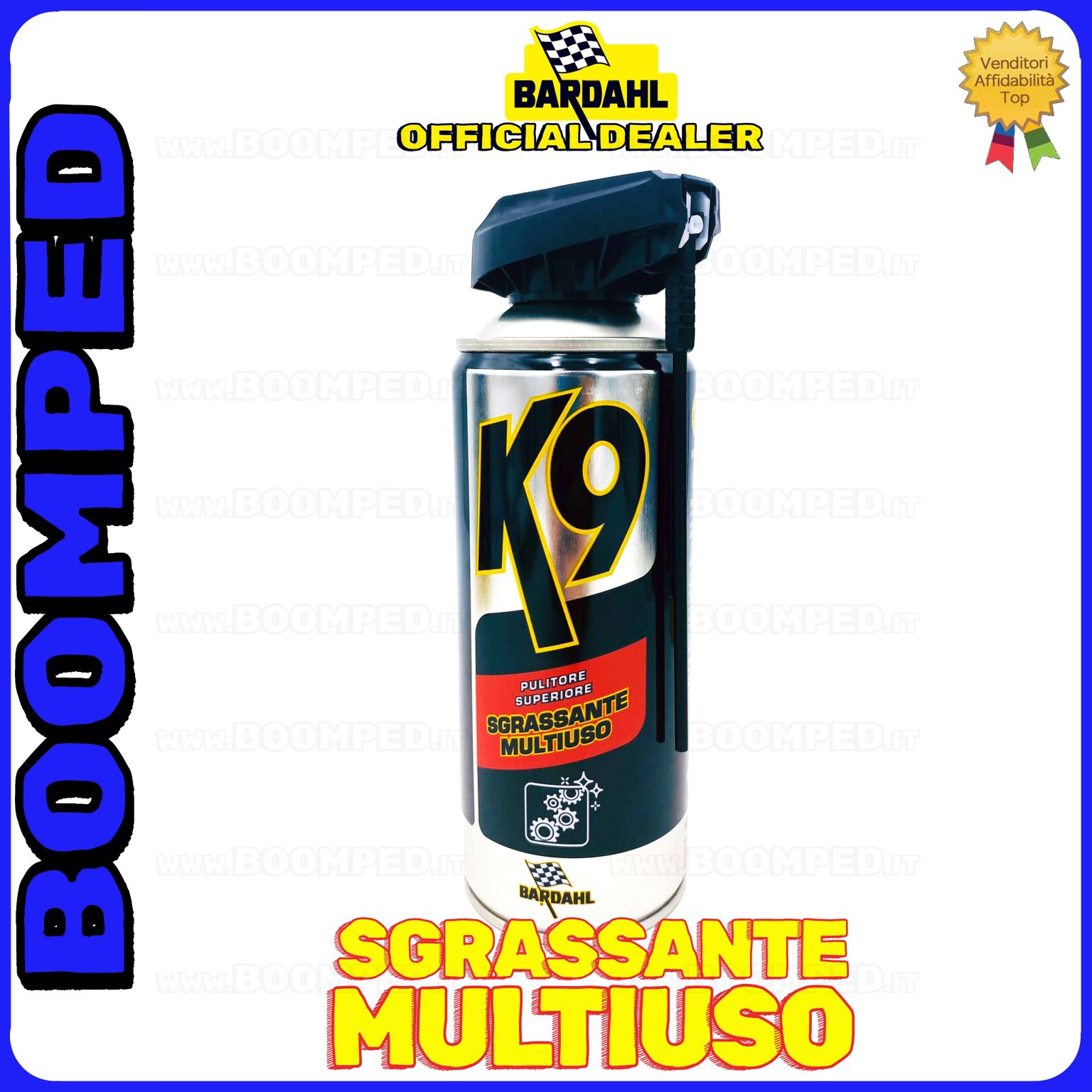 1 flacone 400ml BARDAHL K9 PULITORE SUPERIORE SGRASSANTE MULTIUSO rimuove grasso sporco olio BD22