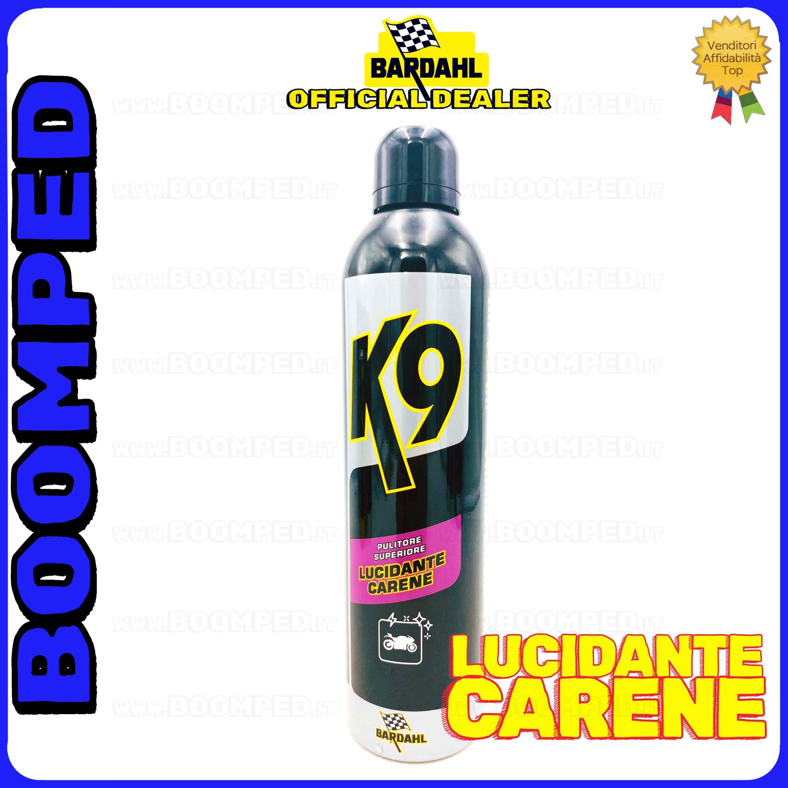 1 flacone 400ml BARDAHL K9 PULITORE SUPERIORE LUCIDANTE CARENE spray lucida carene BD27