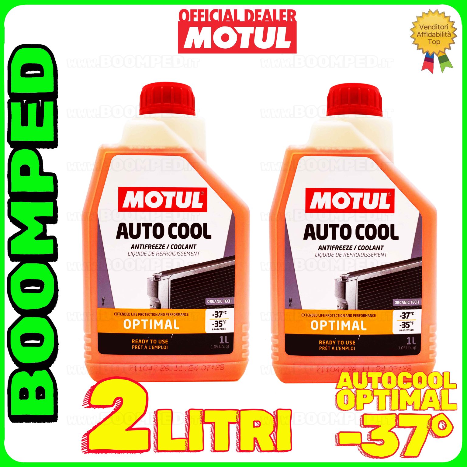 2 litriMOTUL AUTO COOL OPTIMAL -37°C liquido refrigreante radiatore 02FL03