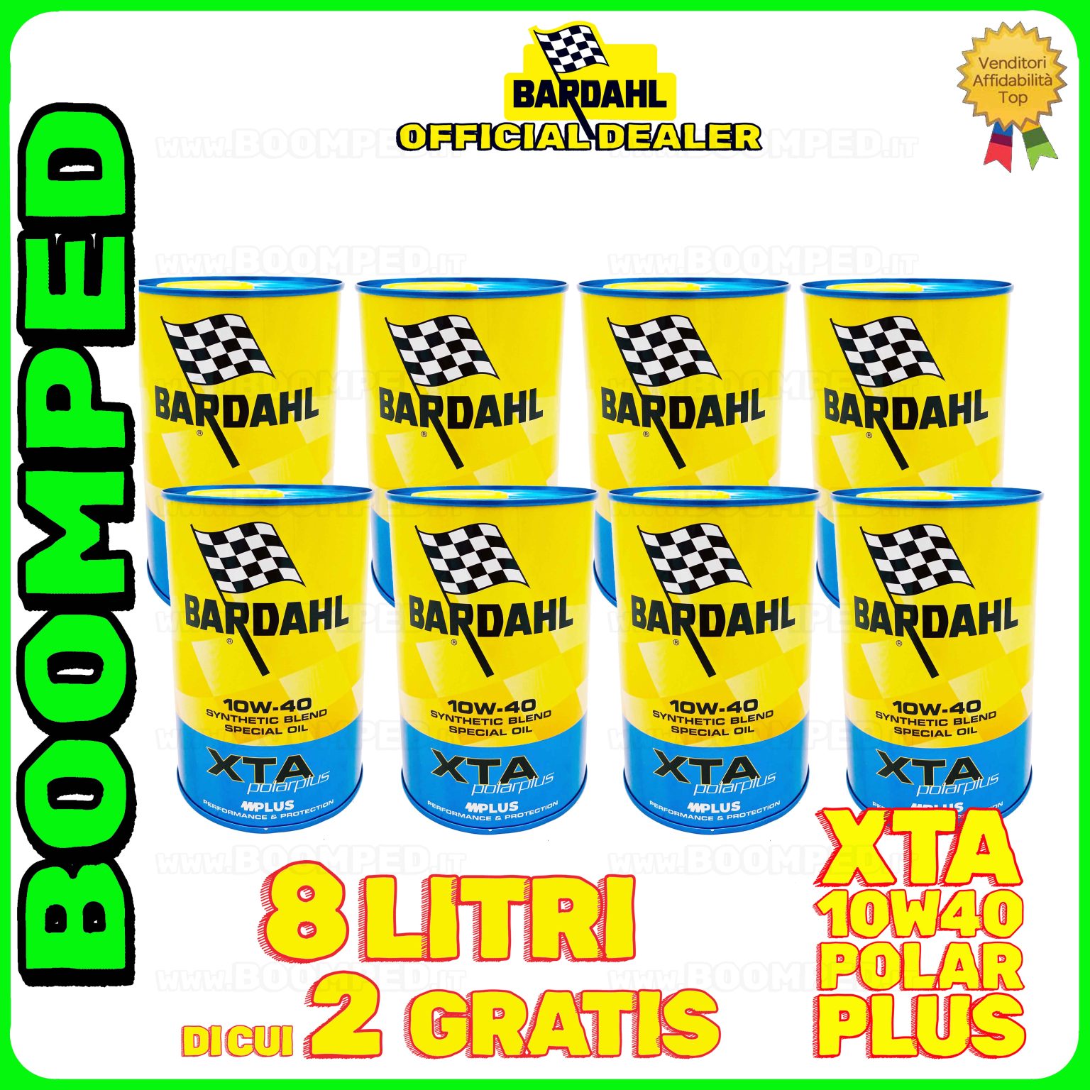 8 litri BARDAHL XTA 10W-40 olio motore auto sintetico ACEA A3/B4, API SN/CF 08BD31