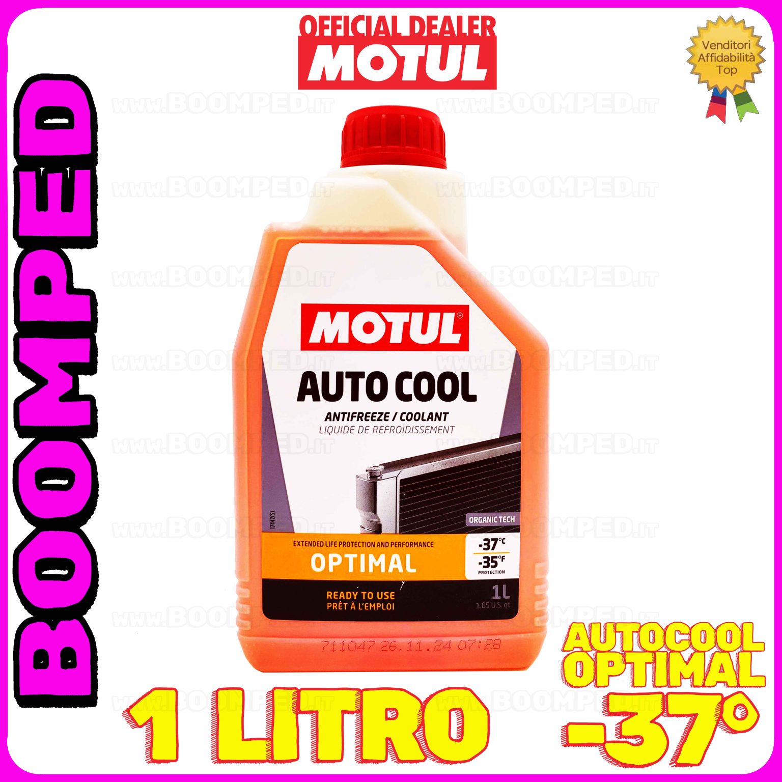 1 litro MOTUL AUTO COOL OPTIMAL -37°C liquido refrigreante radiatore FL03
