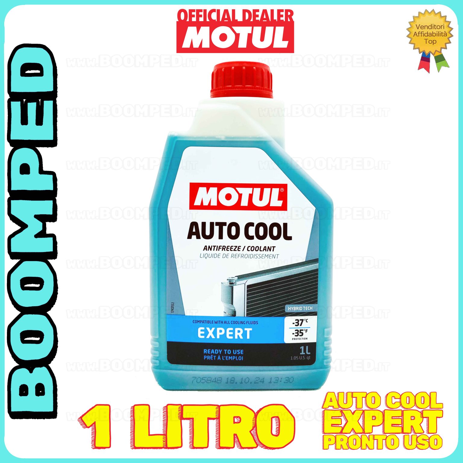 1 litro MOTUL AUTO COOL EXPERT -37°C liquido refrigreante radiatore FL05