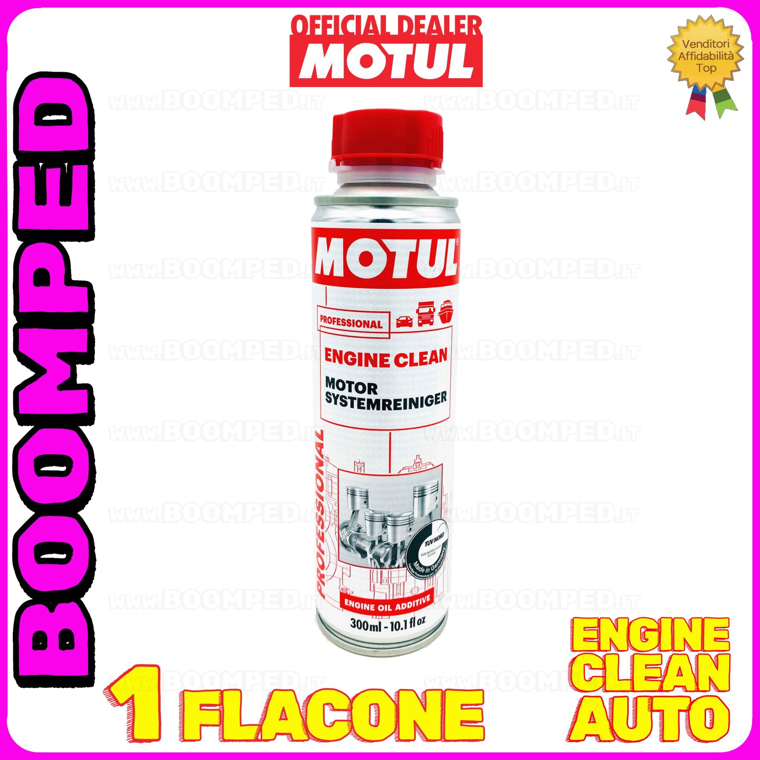 1 flacone 300ml MOTUL ENGINE CLEAN AUTO detergente motore auto diesel benzina MO46