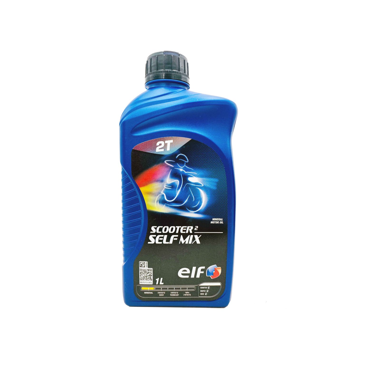 1 litro ELF MOTO 2 SELF MIX OLIO MOTORE miscela moto scooter 2T 100% minerale ET04