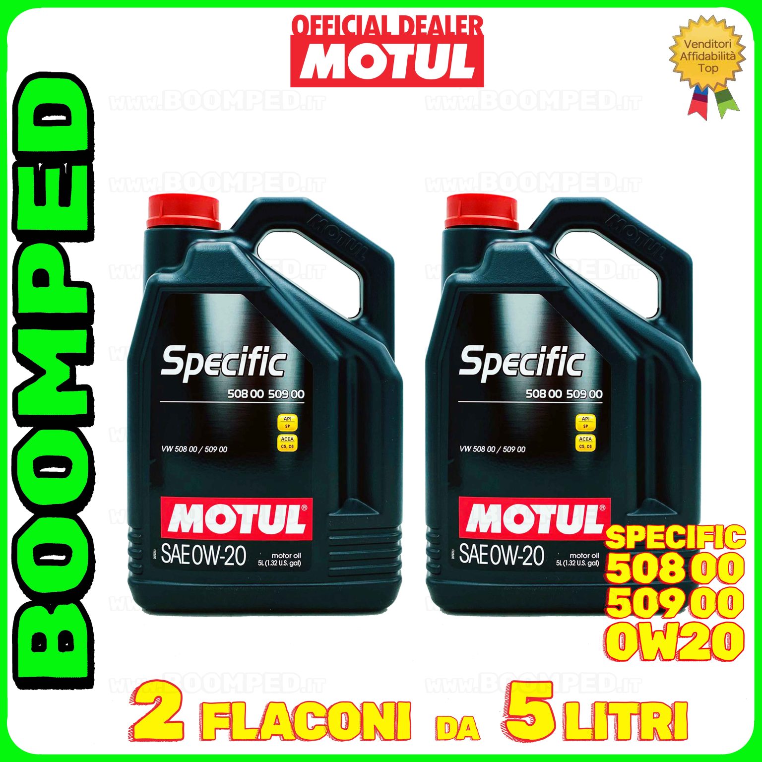 10 litri MOTUL SPECIFIC 508 00 509 00 0W-20 olio motore auto ACEA C5 API SP 02MO64