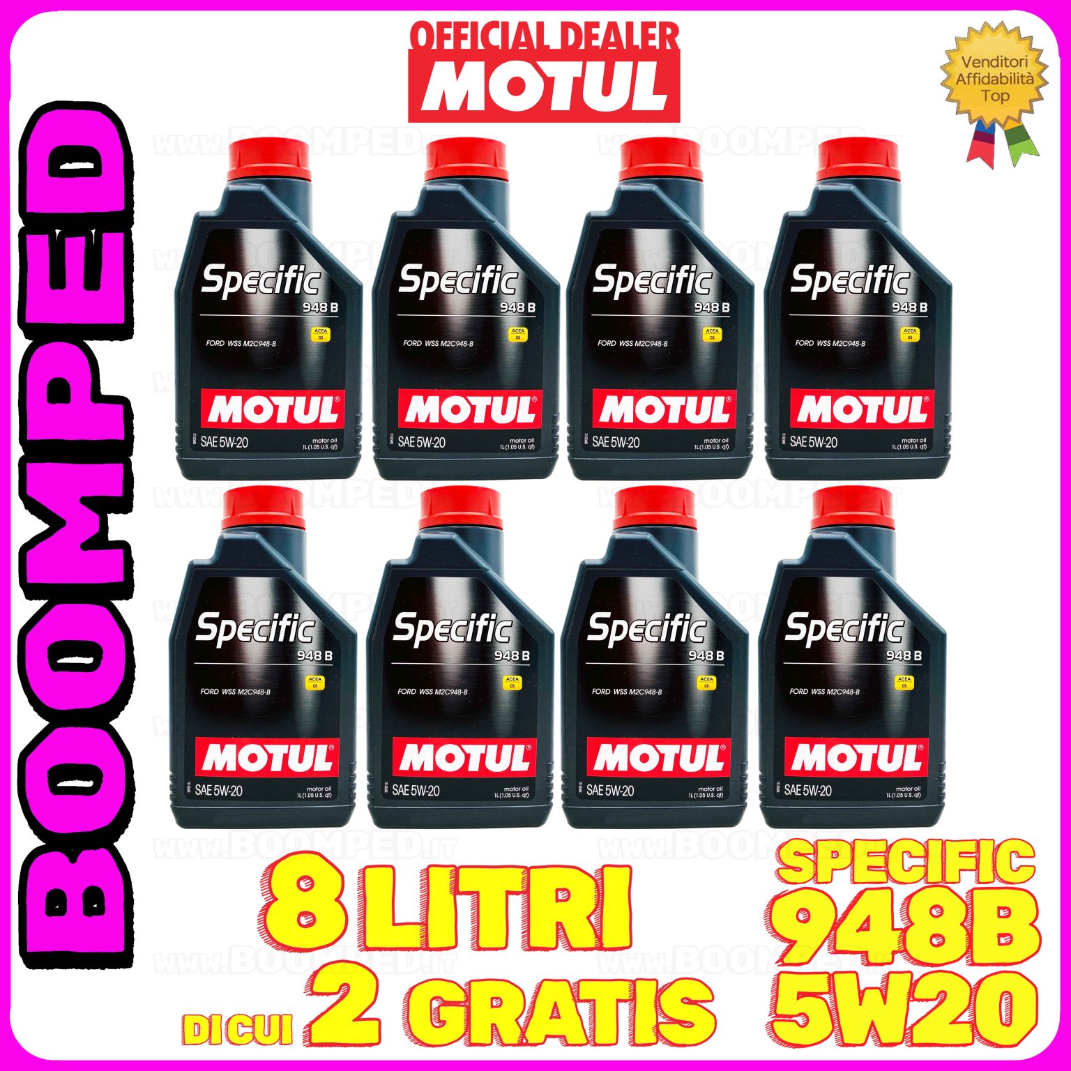 8 litri MOTUL SPECIFIC 948B 5W-20 olio motore auto ACEA C5 API SN 08MO68