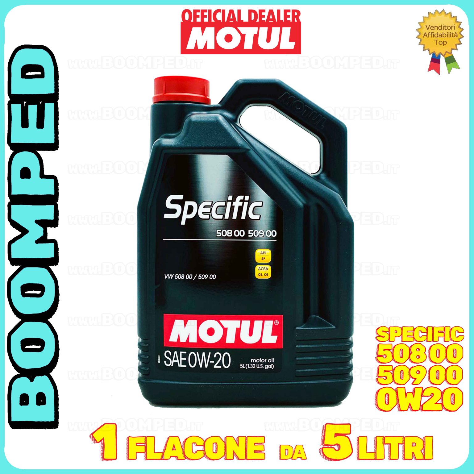 5 litri MOTUL SPECIFIC 508 00 509 00 0W-20 olio motore auto ACEA C5 API SP MO64