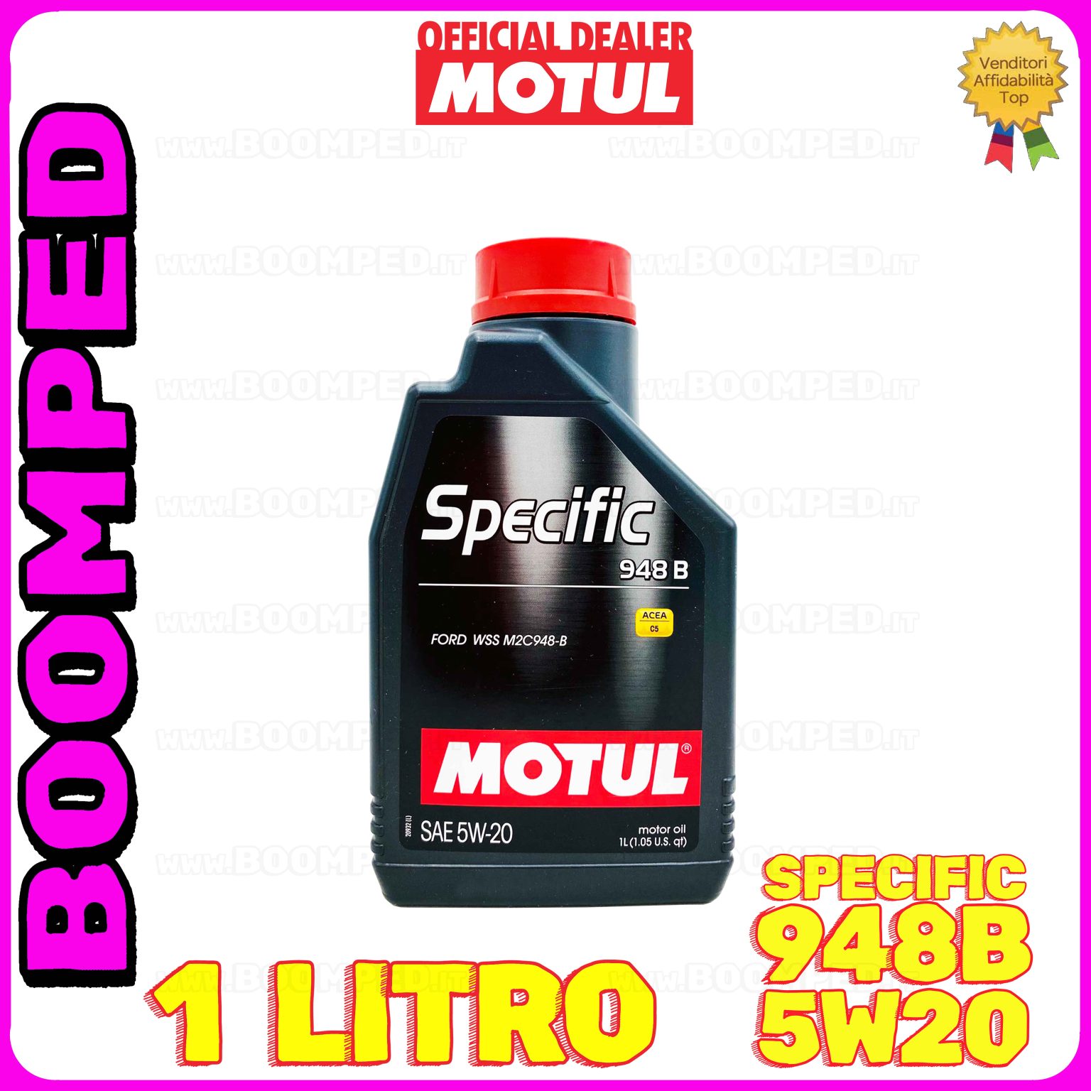 1 litro MOTUL SPECIFIC 948B 5W-20 olio motore auto ACEA C5 API SN MO68