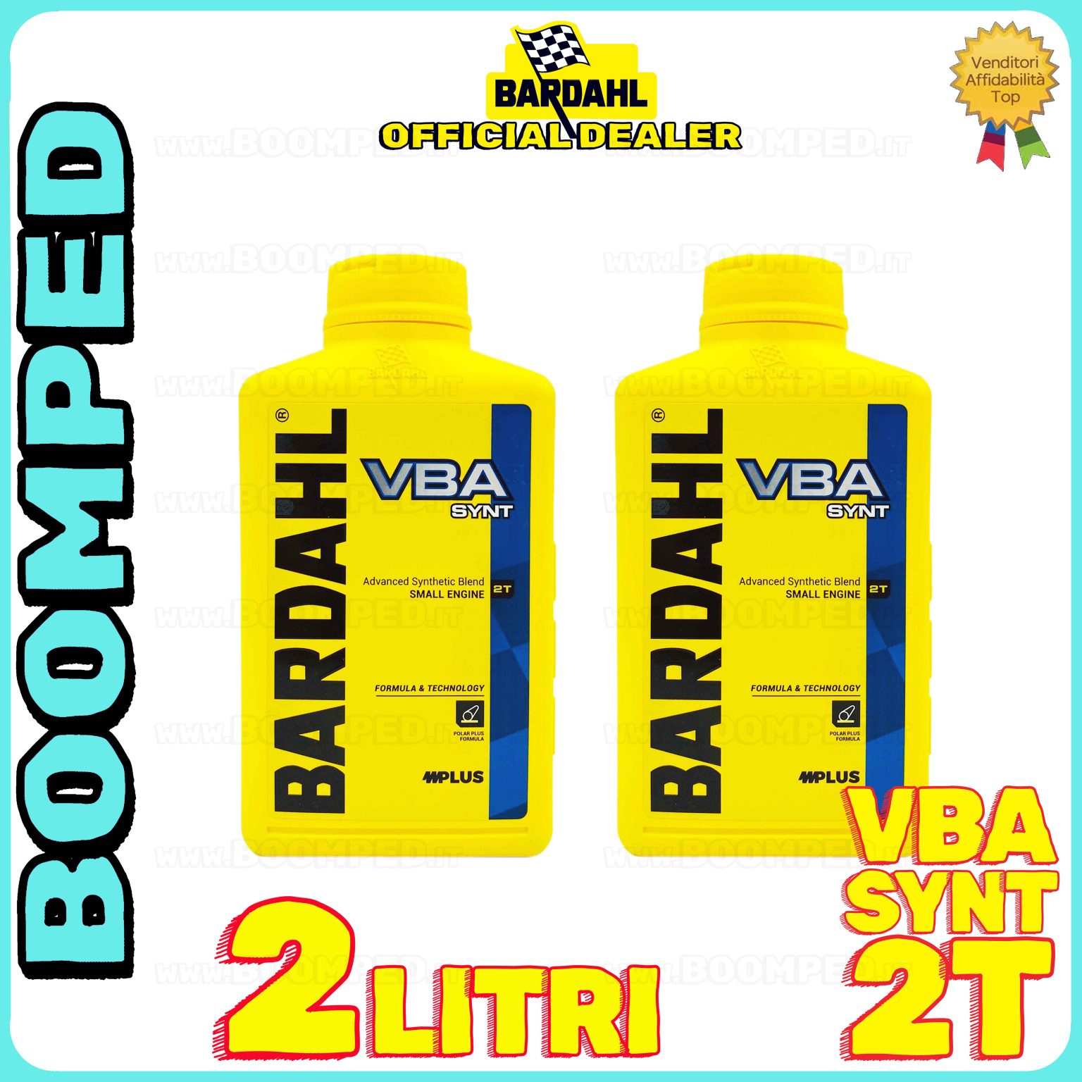 2 litri OLIO MOTORE BARDAHL VBA Synt per miscela moto scooter 2T 100% sinteticoo 02BD01