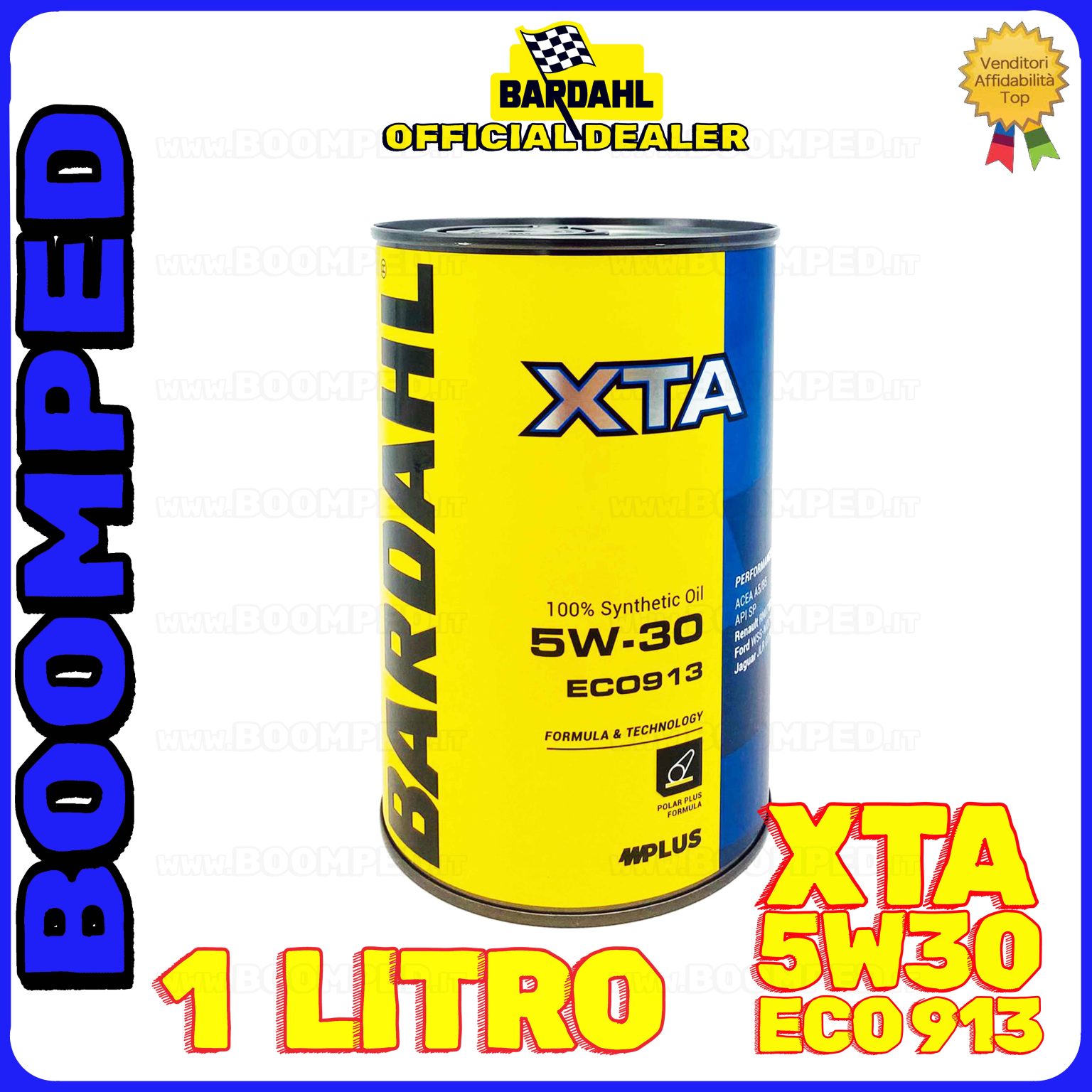 1 litro BARDAHL XTA ECO913 5W-30 OLIO MOTORE AUTO SINTETICO A5 B5 SP (latta 1 LT) BD35