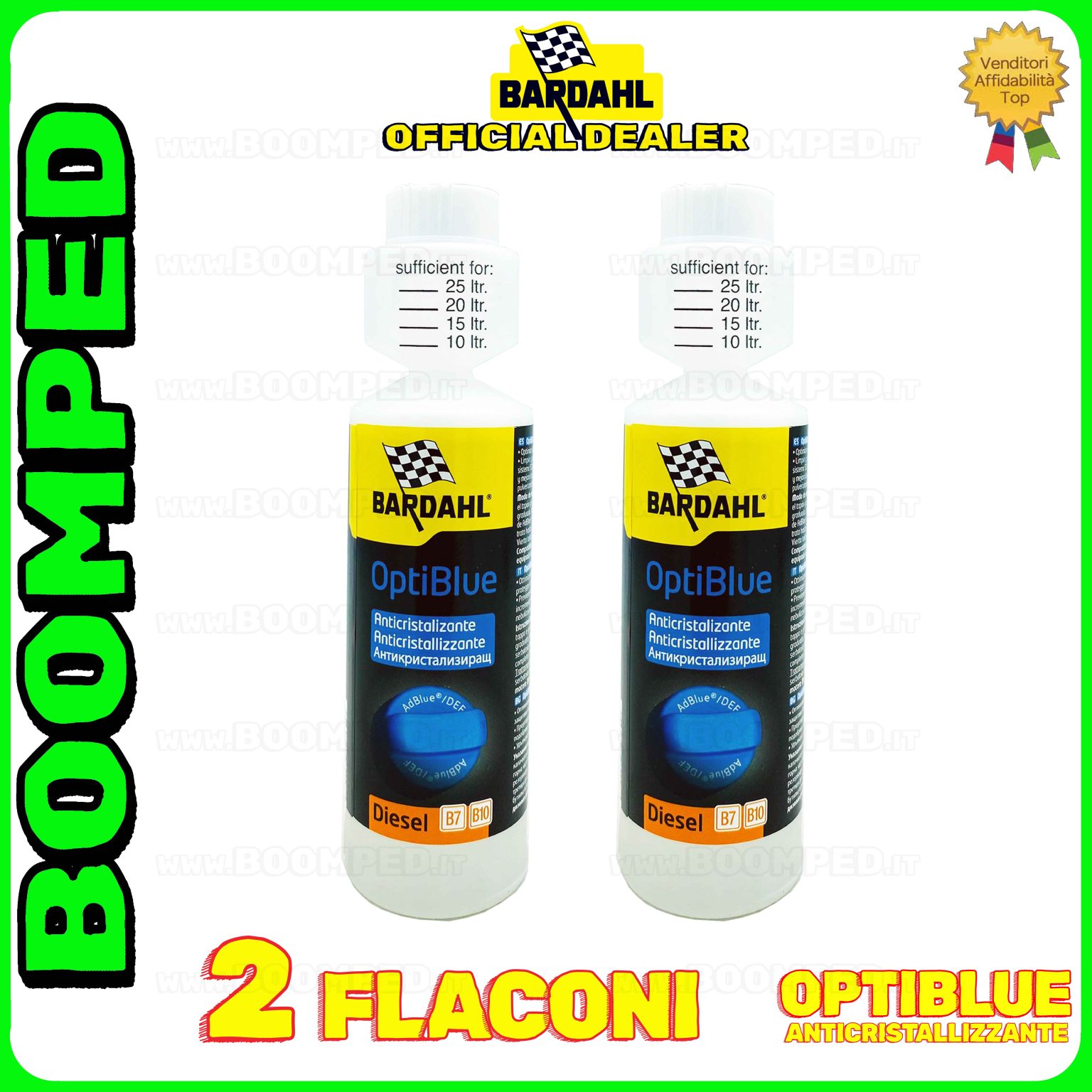 2 flaconi 250ml BARDAHL OPTIBLUE additivo anticristallizzante ADBLUE auto diesel 02BD50