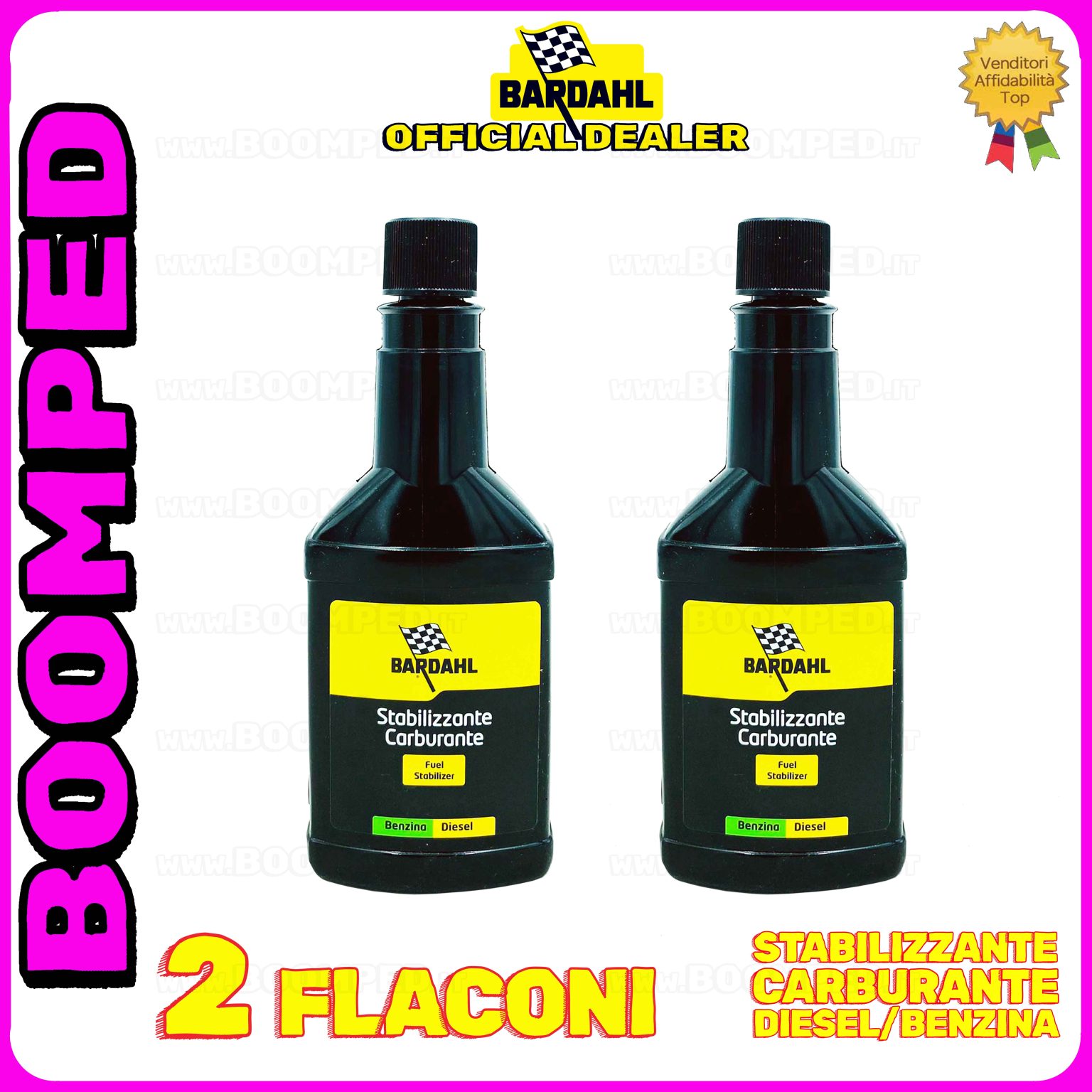 2 flaconi 150ml BARDAHL STABILIZZANTE CARBURANTE additivo anti depositi carburante auto moto benzina diesel 02BD51
