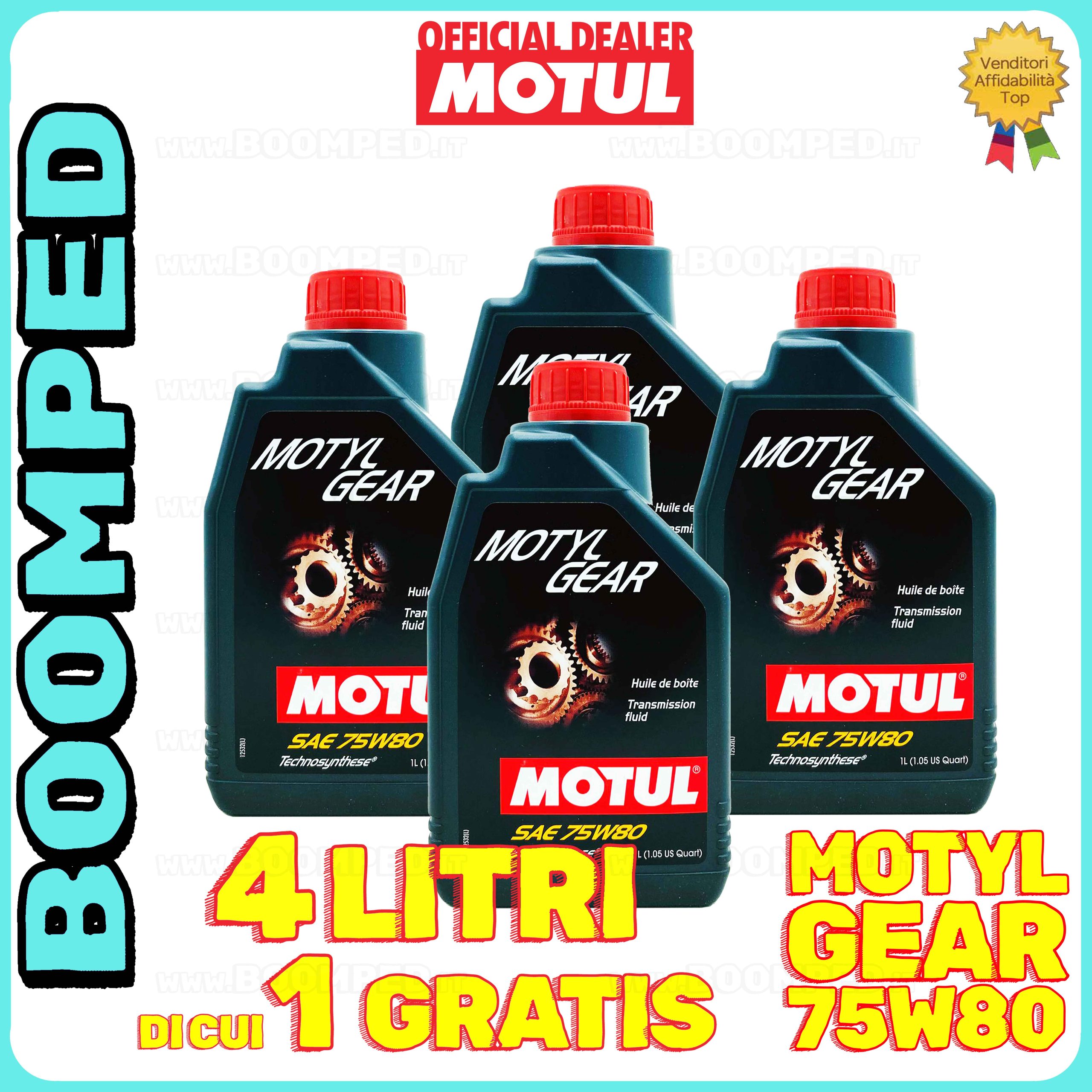4 litri MOTUL MOTYLGEAR 75W-80 olio lubrificante trasmissione cambio GL-4 GL-5 MIL-L 2105 D 04MO75