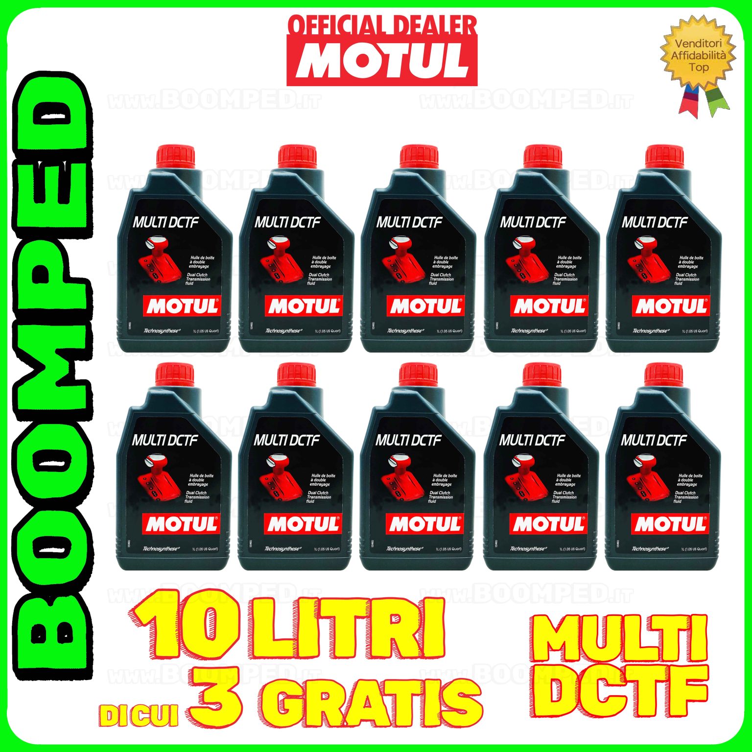 10 litri MOTUL MULTI DCTF olio per cambio automatico a doppia frizione DCT 10MO72