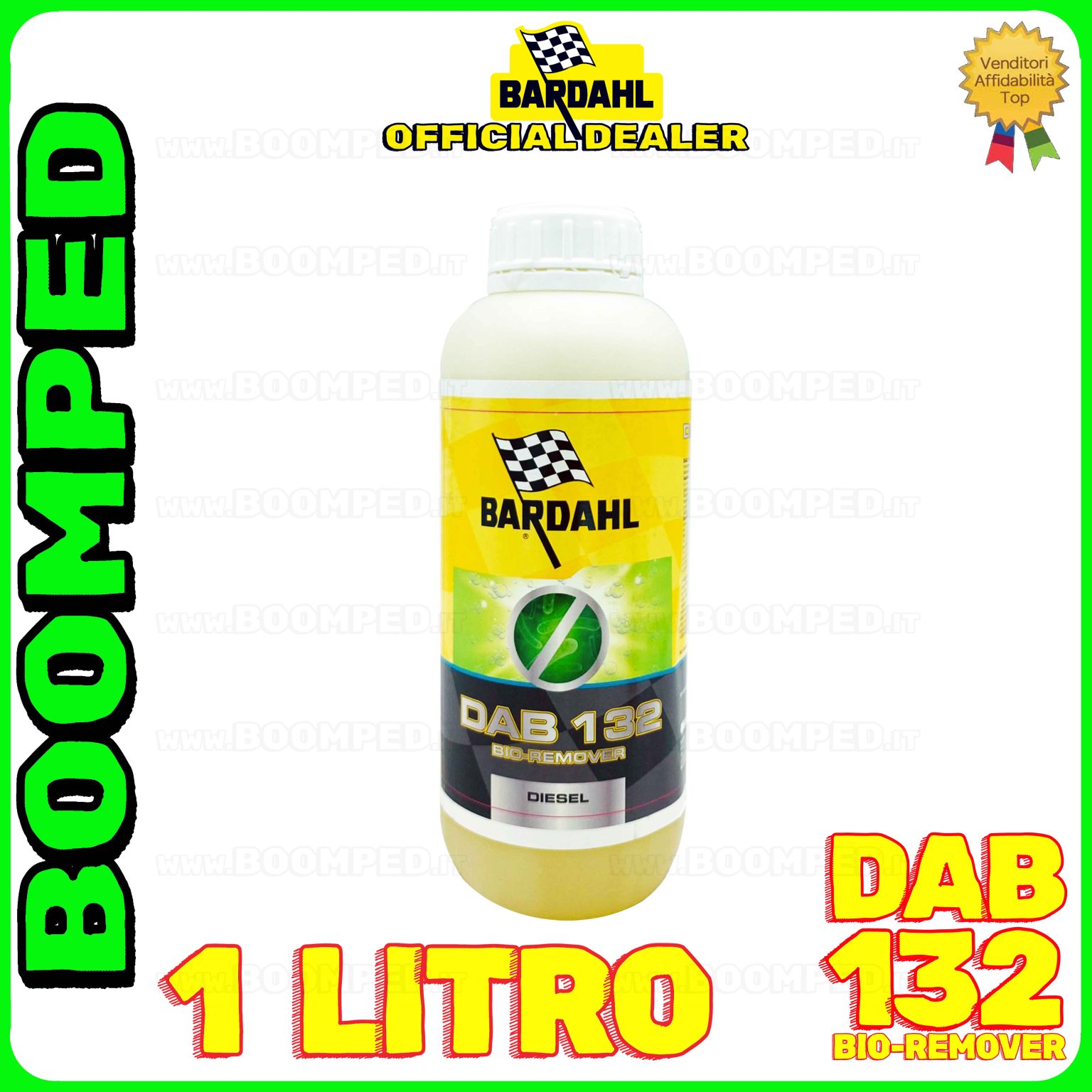 1 flacone 1 litro BARDAHL DAB 123 BIO REMOVER additivo anti alga anti batteri auto DIESEL BD41