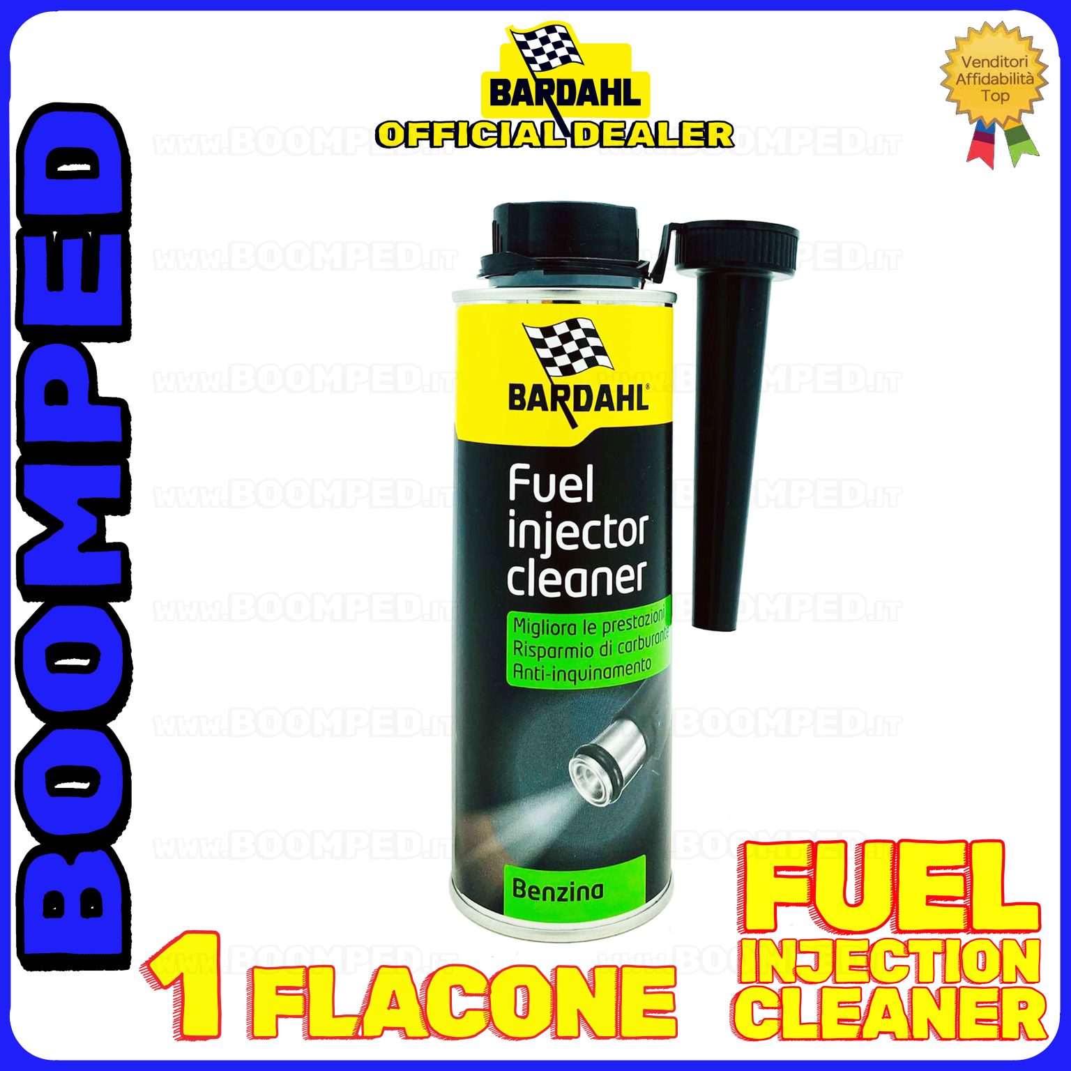 1 flacone 300ml BARDAHL FUEL INJECTOR CLEANER additivo pulitore valvole motore auto benzina BD45