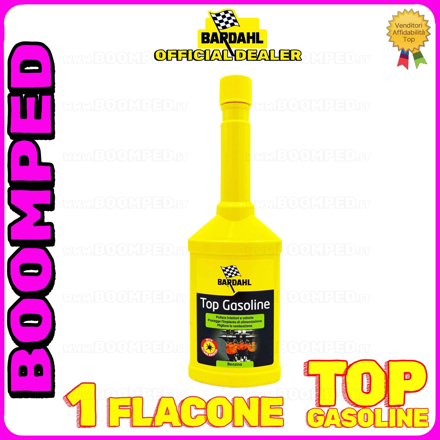 1 flacone 250ml BARDAHL TOP GASOLINE + additivo pulizia motore auto benzina BD48