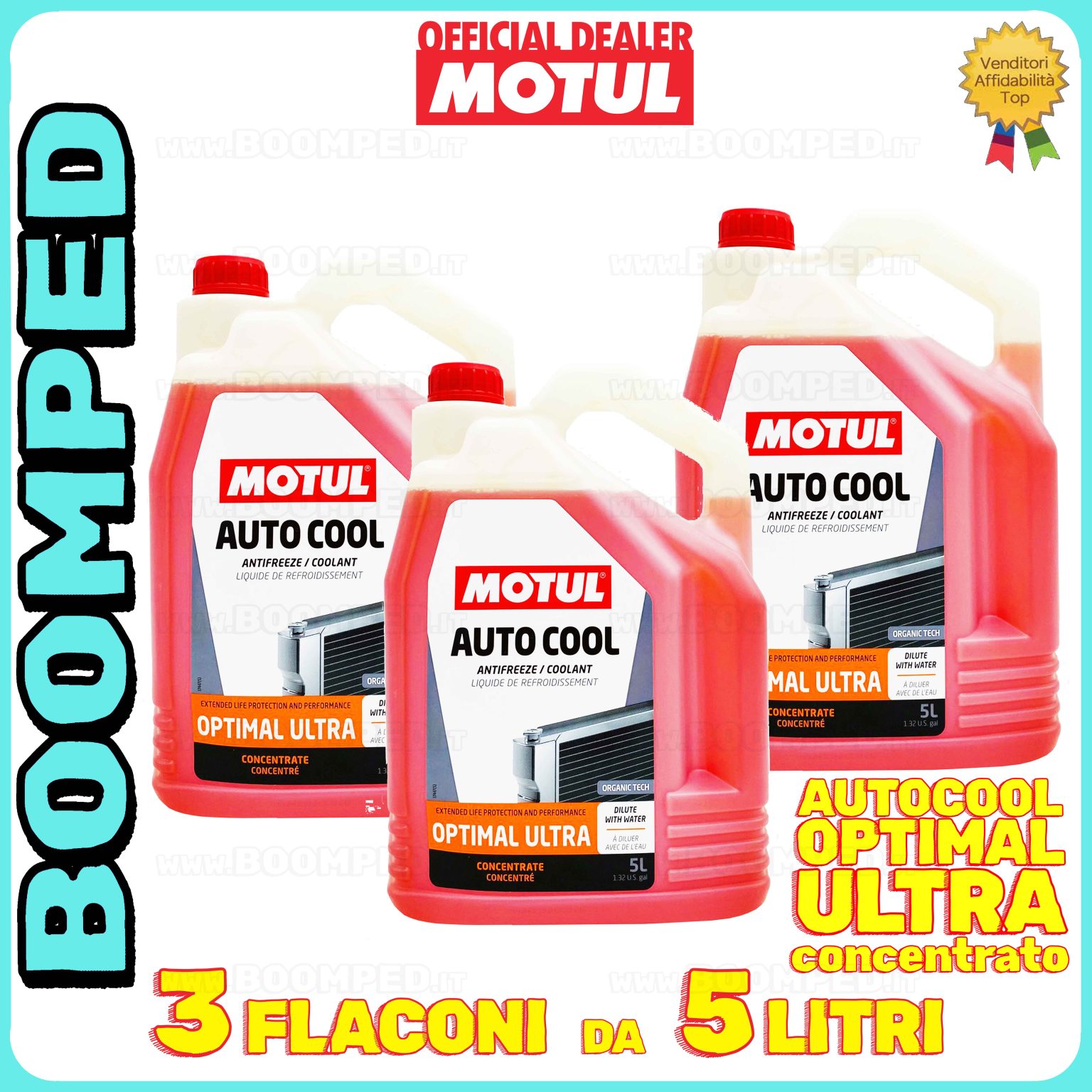 15 litri (TANICA) MOTUL AUTO COOL OPTIMAL ULTRA liquido refrigreante radiatore concentrato 03FL09