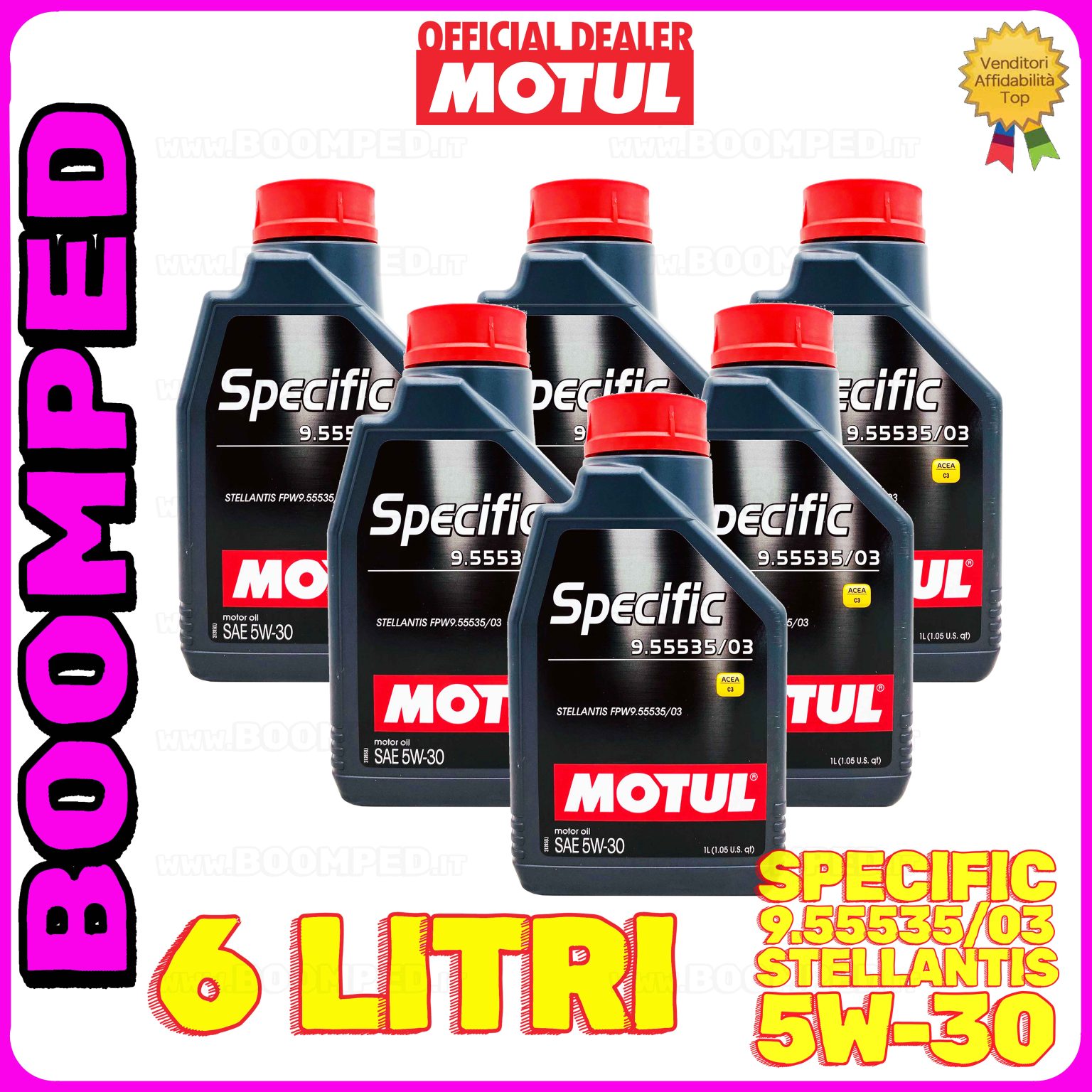 6 litri MOTUL SPECIFIC 9.55535/03 5W-30 olio motore auto STELLANTIS 06MO59