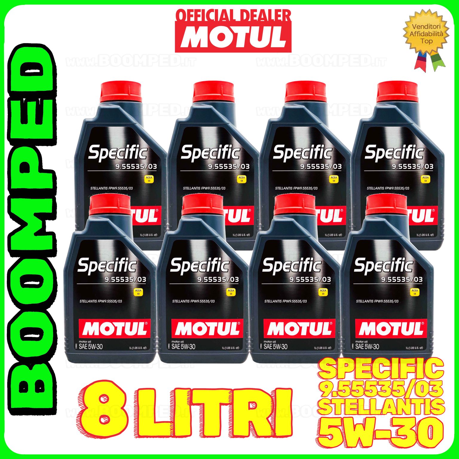 8 litri MOTUL SPECIFIC 9.55535/03 5W-30 olio motore auto STELLANTIS 08MO59