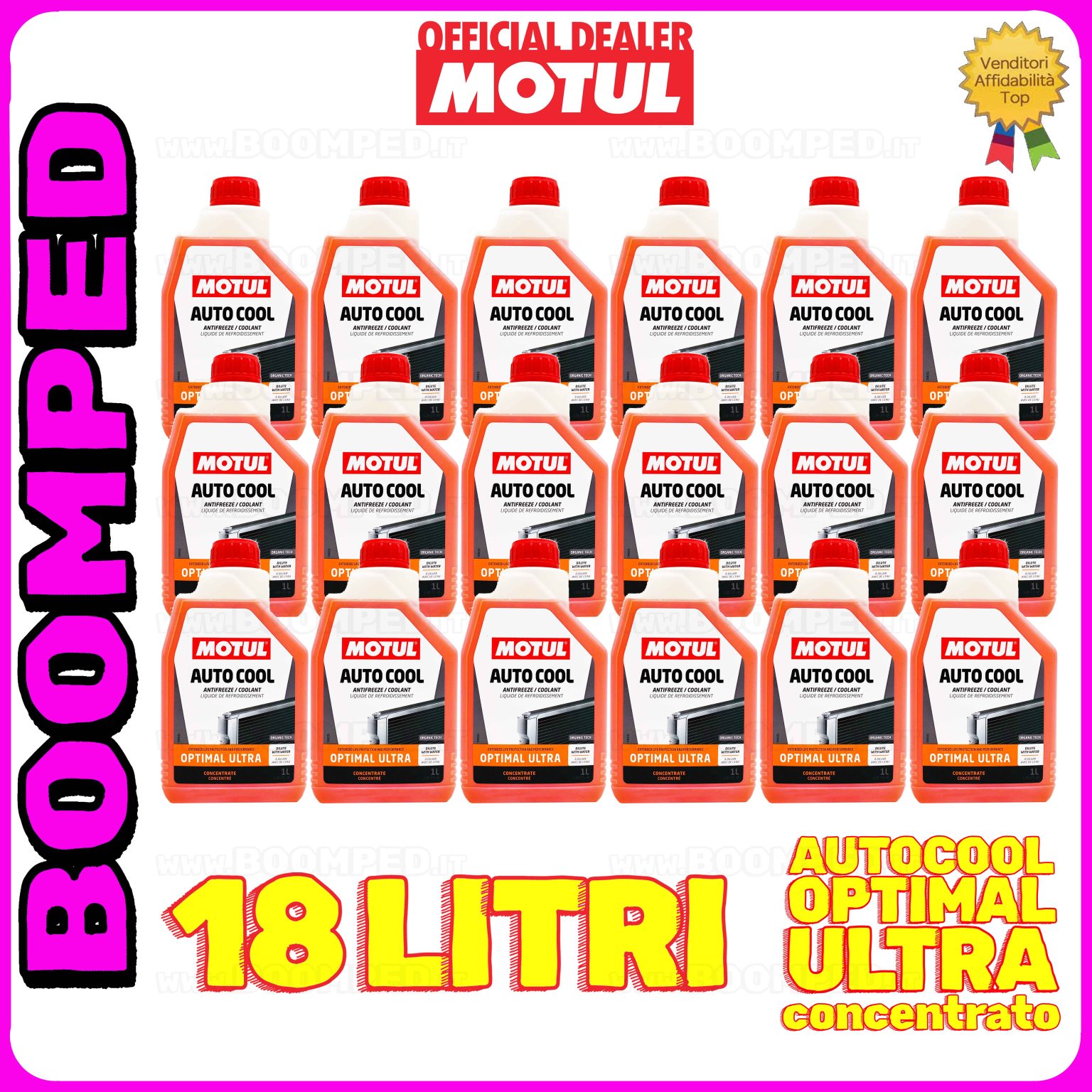 18 litri MOTUL AUTO COOL OPTIMAL ULTRA liquido refrigreante radiatore concentrato 18FL08