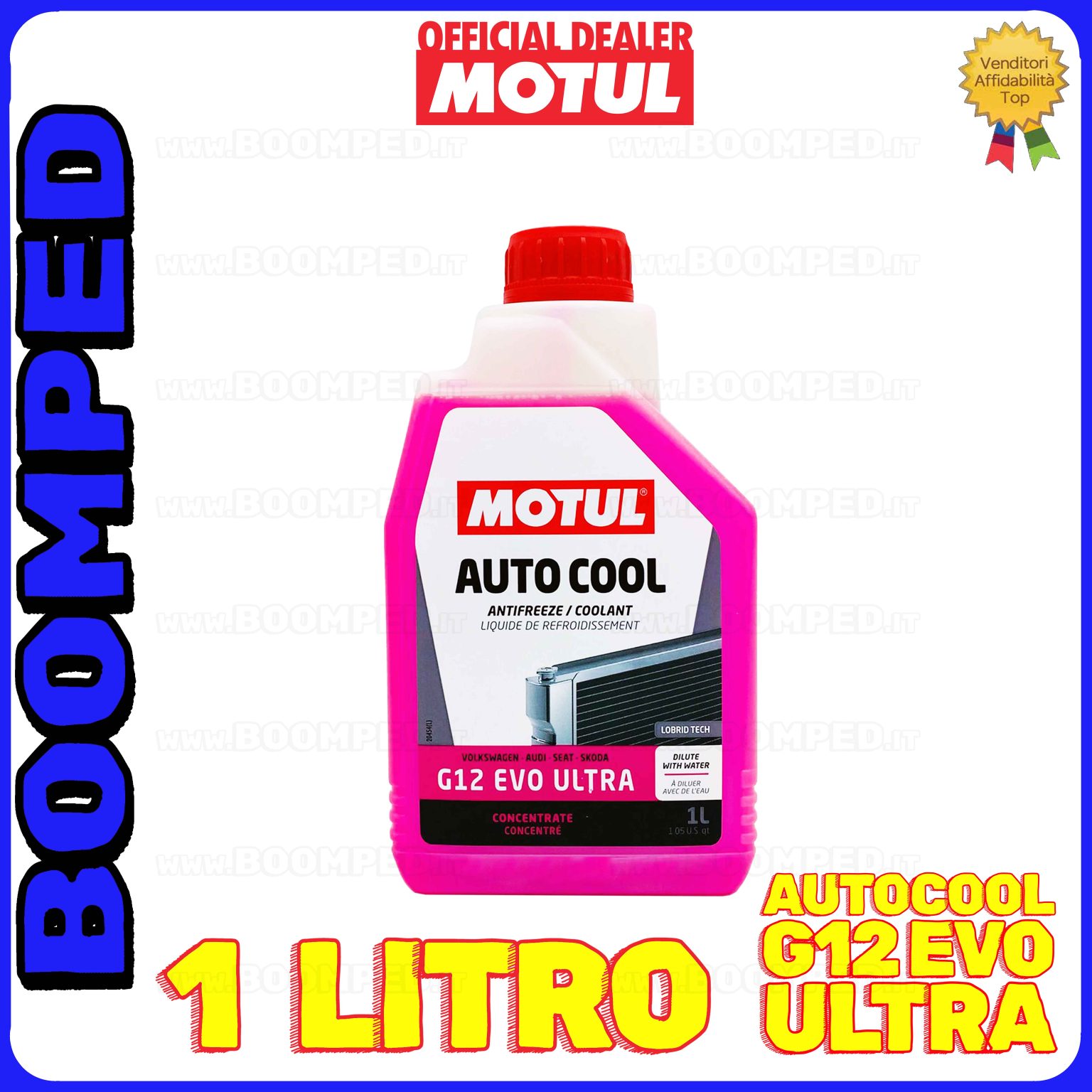 1 litro MOTUL AUTO COOL G12 EVO ULTRA liquido radiatore auto VW concentrato FL07