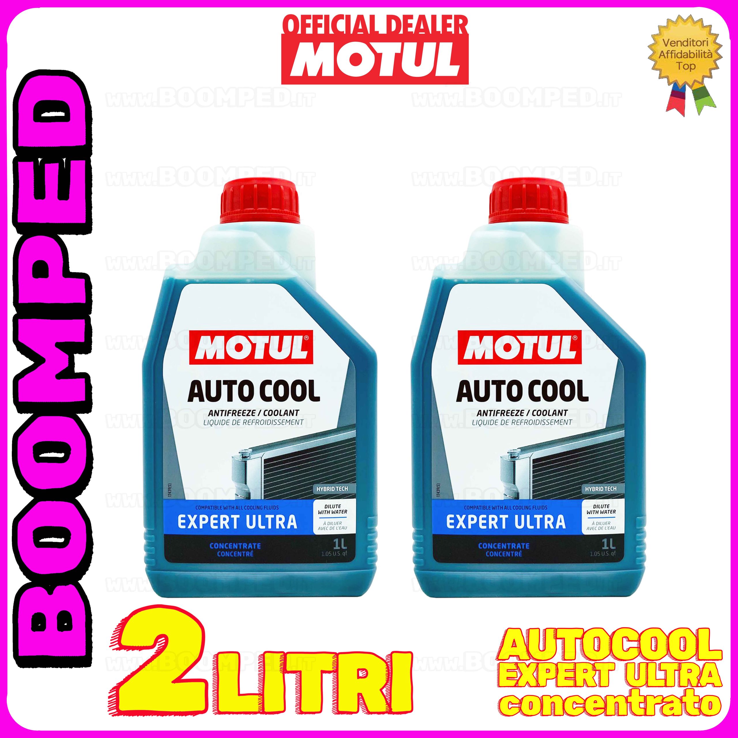 2 litri MOTUL AUTO COOL EXPERT ULTRA liquido refrigreante radiatore concentrato 02FL10