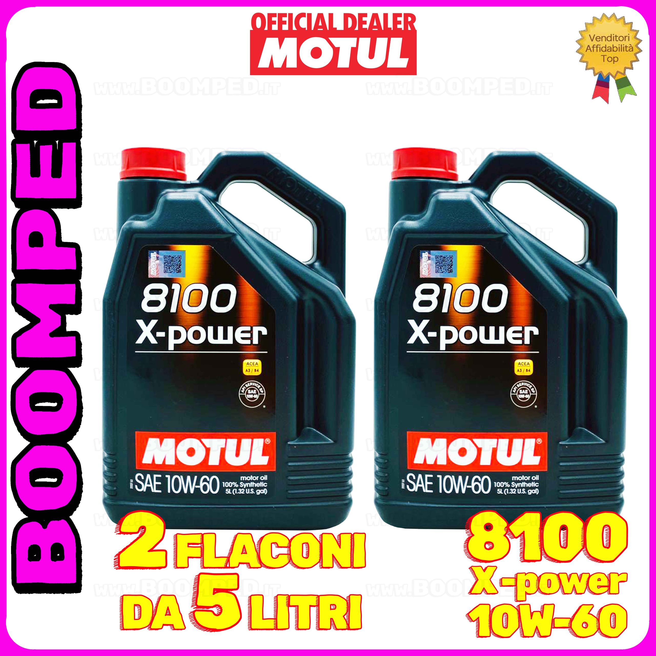 10 litri MOTUL 8100 X-POWER 10W-60 olio motore auto alte prestazioni A3/B4 SP 02MO36