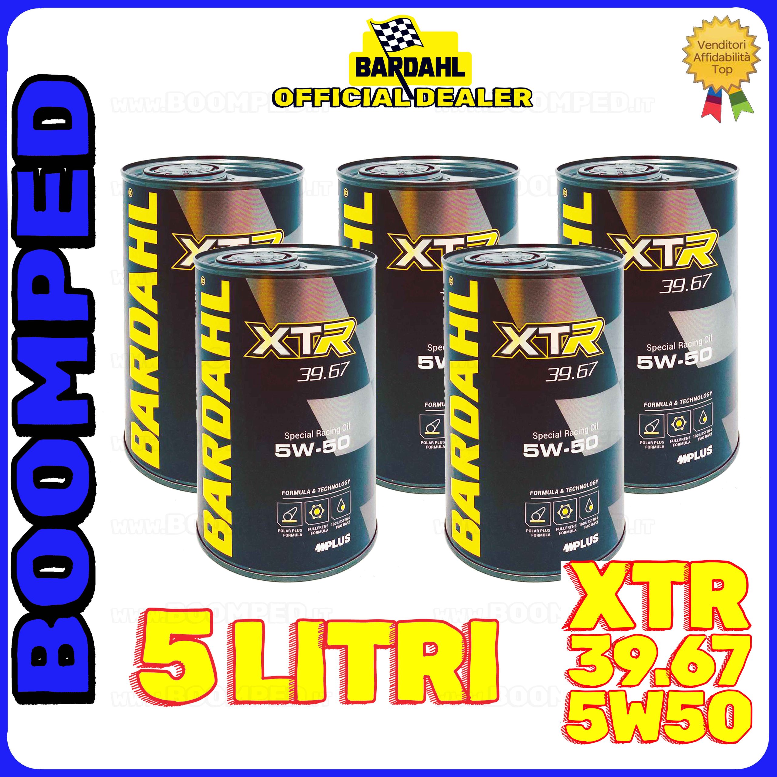 5 litri BARDAHL XTR 39.67 RACING C60 5W-50 olio motore auto sintetico USO PISTA 05BD72