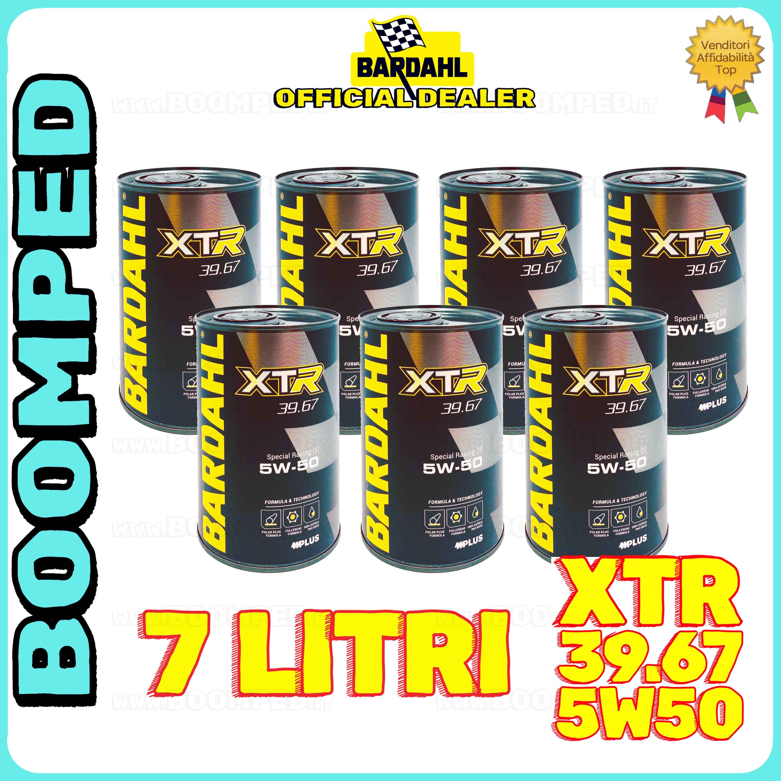7 litri BARDAHL XTR 39.67 RACING C60 5W-50 olio motore auto sintetico USO PISTA 07BD72