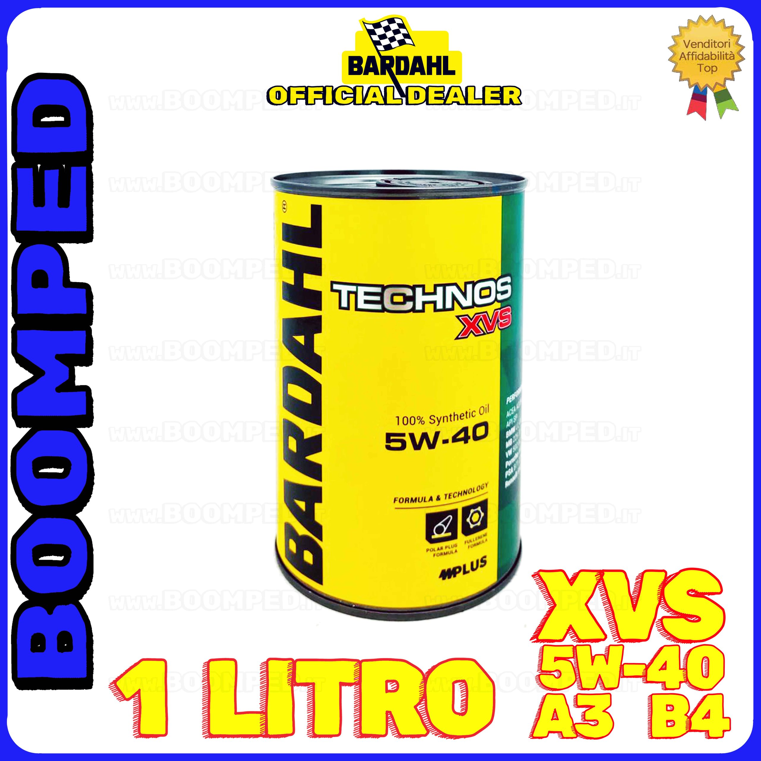 1 litro BARDAHL TECHNOS XVS 5W-40 OLIO MOTORE AUTO SINTETICO A2 B4 BD67