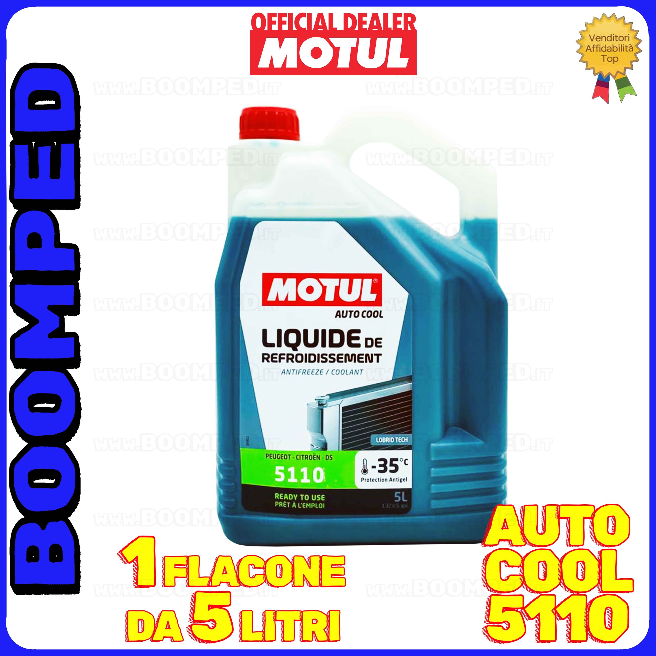 5 litri MOTUL AUTO COOL 5110 -35°C liquido refrigreante radiatore GRUPPO PSA PRONTO USO FL14